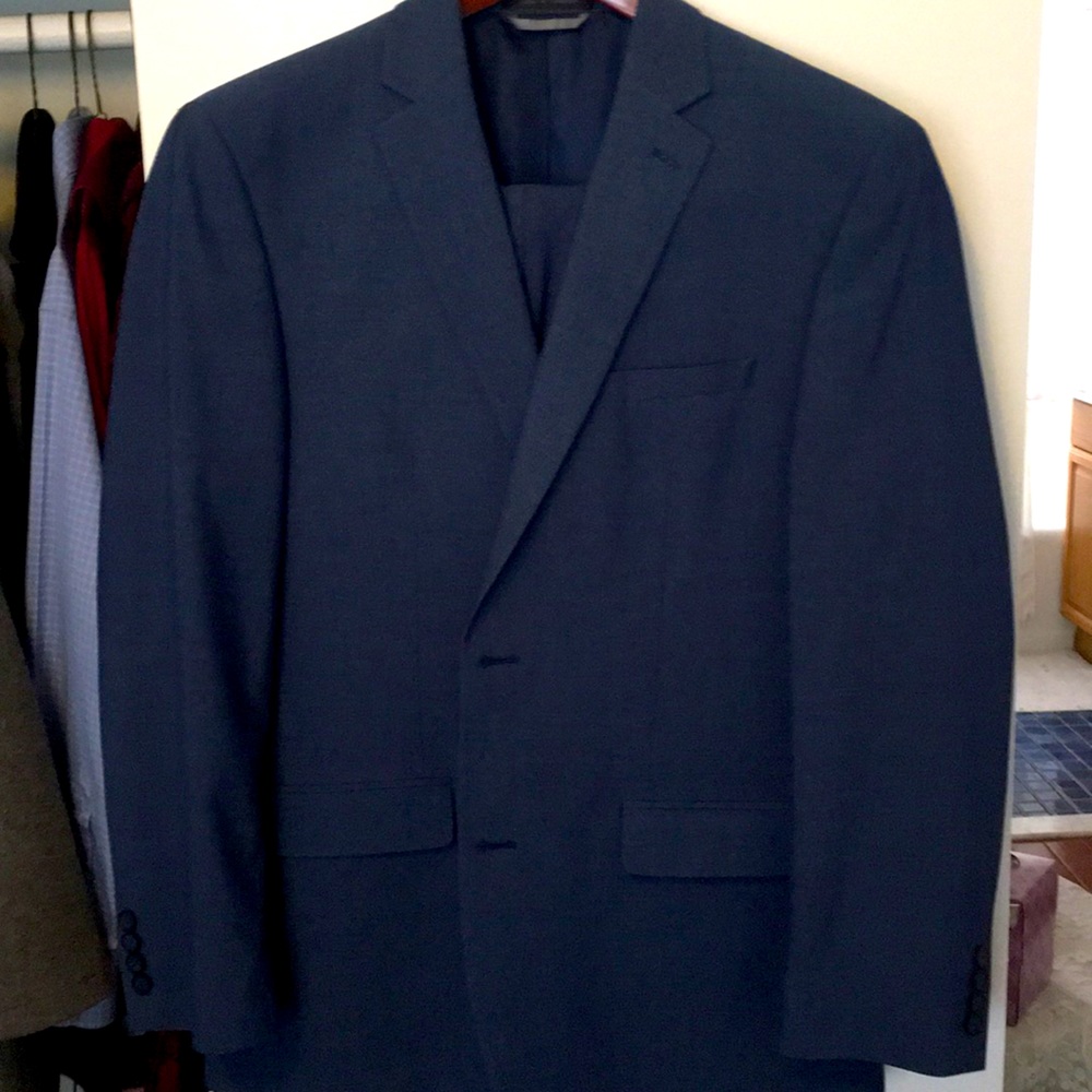 Blue suit. Worn once